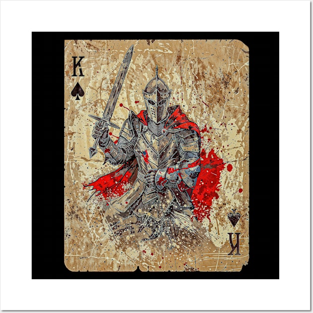 King of Spades Poker Card: Medieval warrior Wall Art by Creative Art Universe